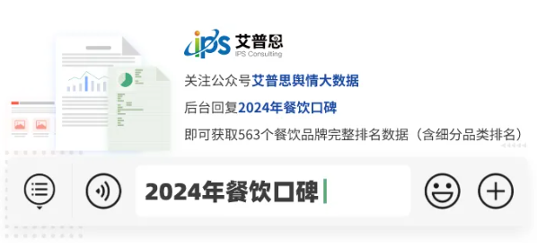 ｜年榜：2024年中国餐饮品牌线PG麻将胡了2模拟器艾普思指数(图1)